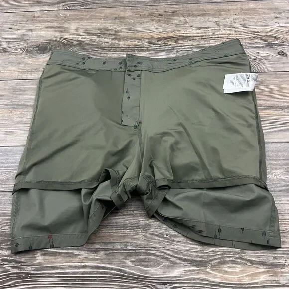 Eddie Bauer Green Skort Size 14 Pockets Stretchy Arrow Print‎ Tennis Golf Casual - Picture 9 of 13